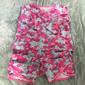 Garnett Hill green cotton PJs M/L